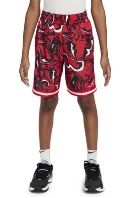 Nike Kids' DNA Tie Waist Shorts in University Red/White