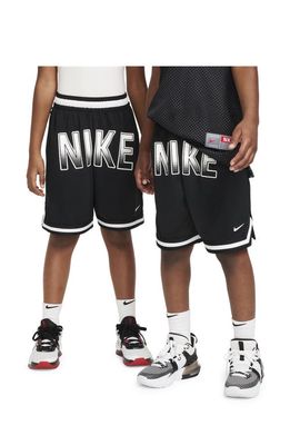 Nike Kids' Dri-FIT DNA Mesh Basketball Shorts in Black/White