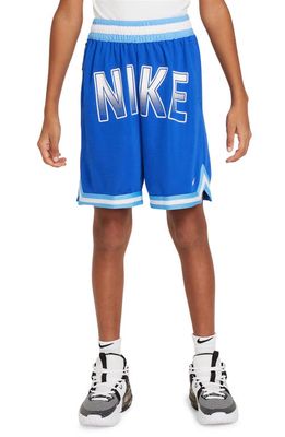 Nike Kids' Dri-FIT DNA Mesh Basketball Shorts in Game Royal/White