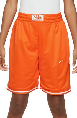 Nike Kids' Dri-FIT DNA Reversible Basketball Shorts in Safety Orange/Pink/White