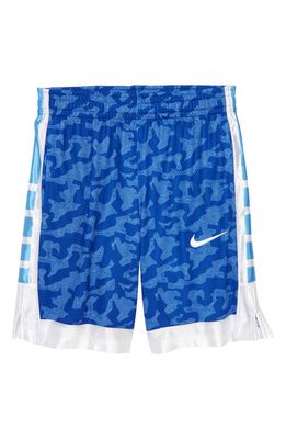 Nike Kids' Dri-FIT Elite Basketball Shorts in Game Royal/white/white