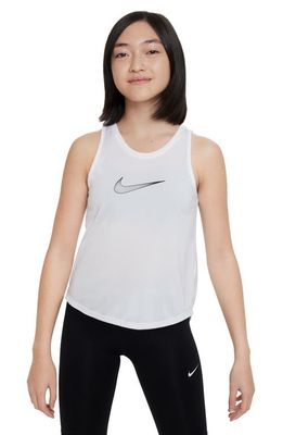 Nike Kids' Dri-FIT GX One Tank in White/Black