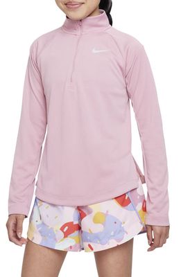Nike Kids' Dri-FIT Half Zip Pullover in Elemental Pink