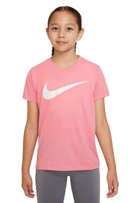 Nike Kids' Dri-FIT Legend Graphic T-Shirt in Coral Chalk/White