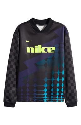Nike Kids' Dri-FIT Long Sleeve Soccer Top in Black