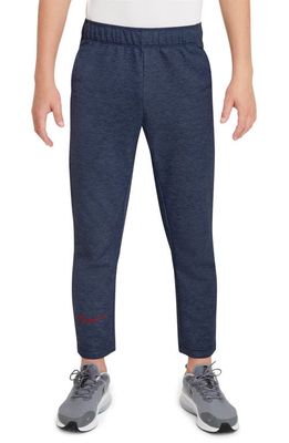 Nike Kids' Dri-FIT Performance Select Training Joggers in Midnight Navy/Red/Heather