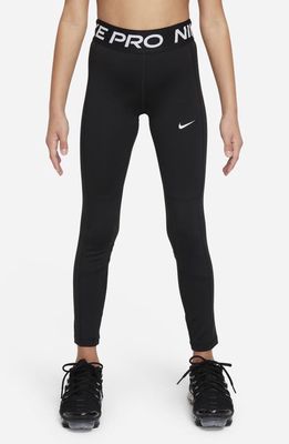 Nike Kids' Dri-FIT Pro Leak Protection Leggings in Black/White