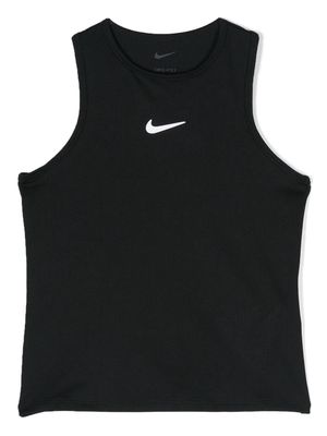 Nike Kids Dri-FIT Victory Swoosh-print tank top - Black