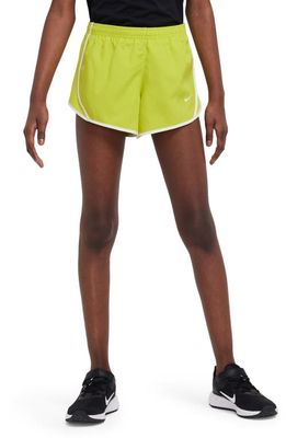 Nike Kids' Dry Tempo Running Shorts in Bright Cactus/Coconut Milk