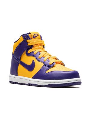 Nike Kids Dunk High "Lakers" sneakers - Purple