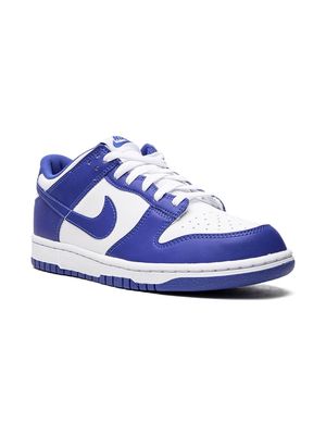 Nike Kids Dunk Low "Racer Blue" sneakers - White
