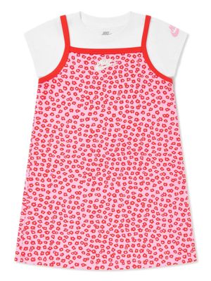 Nike Kids floral-print jersey dress set - Pink