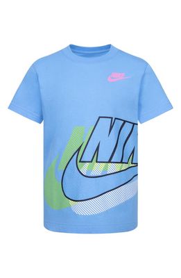 Nike Kids' Futura Sidewinder Graphic Tee in Baltic Blue