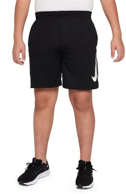 Nike Kids' Icon Dri-FIT Shorts in Black/White/White