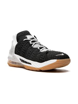 Nike Kids Lebron 18 panelled sneakers - Black/White-Gum-Medium Brown