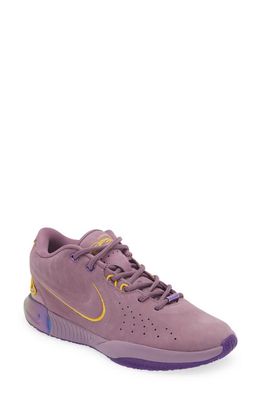 Nike Kids' LeBron XXI Sneaker in Violet Dust/University Gold