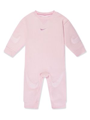 Nike Kids logo-embroidered babygrow - Pink