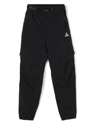 Nike Kids logo-embroidered track pants - Black