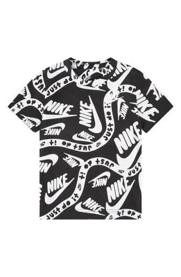 Nike Kids' Logo Graphic T-Shirt in Black