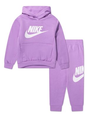 Nike Kids logo-print cotton tracksuit - Pink