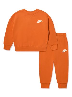 Nike Kids logo-print jersey tracksuit - Orange