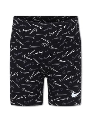 Nike Kids logo-print shorts - Black