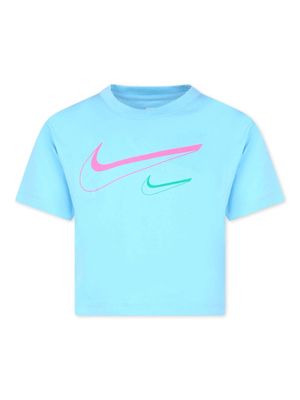 Nike Kids logo-print T-shirt - Blue