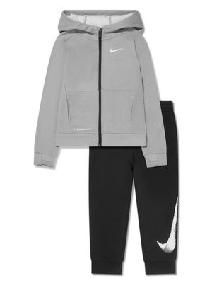 Nike Kids logo-print zipped tracksuit - Grey