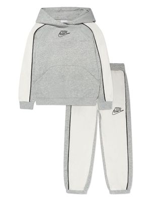 Nike Kids NSW Amplify logo-embroidered tracksuit - Grey
