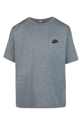 Nike Kids' Relaxed Pocket T-Shirt in Carbon Heather