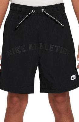 Nike Kids' Repel Athletics Training Shorts in Black/White