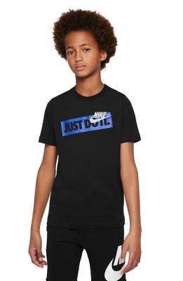 Nike Kids' Sportswear Just Do It Tee in Black