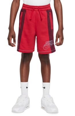 Nike Kids' Sportswear Shorts in Gym Red/Beetroot/Thistle