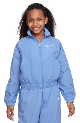 Nike Kids' Sportswear Track Jacket in Polar/Blue Tint