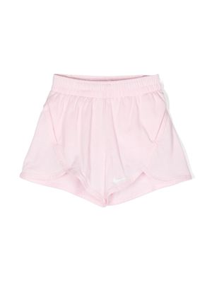 Nike Kids Swoosh-detail cotton-blend shorts - Pink