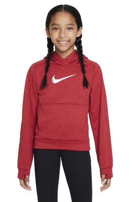 Nike Kids' Therma-FIT Hoodie in Gym Red/University Red/White