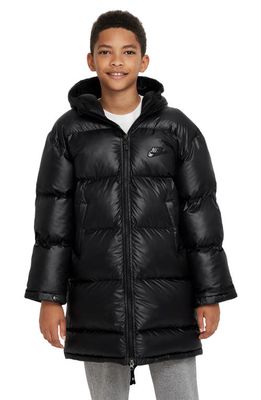Nike Kids' Therma-FIT Ultimate Repel Water Repellent Puffer Jacket in Black/Black/Anthracite
