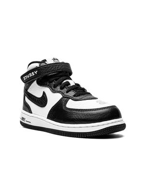 Nike Kids x Stussy Air Force 1 Mid sneakers - Black