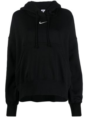 Nike logo-embroidered hoodie - Black