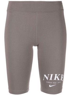 Nike logo-print biker shorts - Grey
