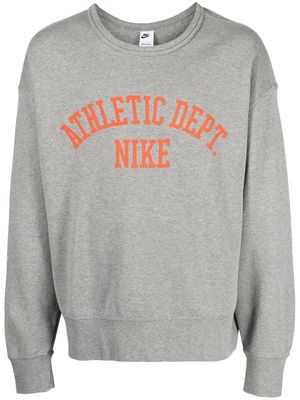 Nike logo-print cotton sweatshirt - Grey