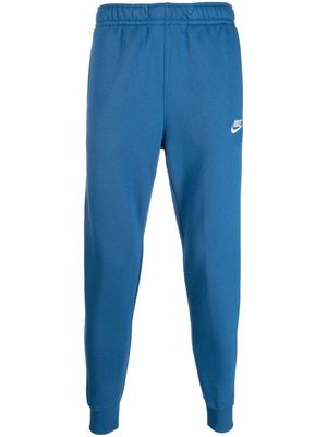 Nike logo-print cotton track pants - Blue