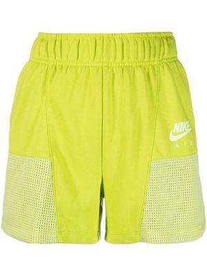 Nike logo-print cotton track shorts - Green
