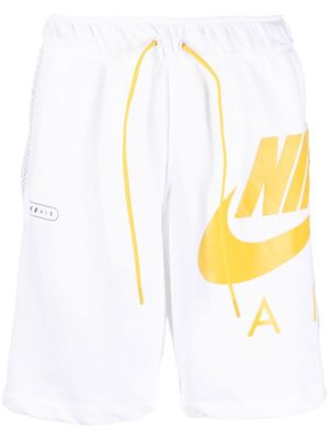 Nike logo-print drawstring shorts - White