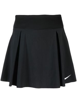 Nike logo-print flared tennis skirt - Black