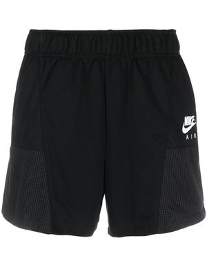 Nike logo-print high-waisted shorts - Black