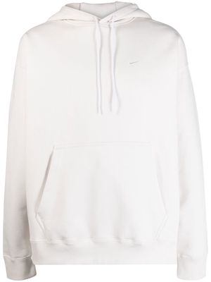 Nike long-sleeve slouchy-drawstring hoodie - Neutrals