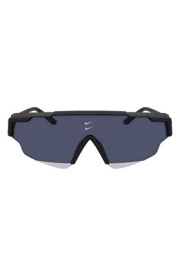 Nike Marquee Edge 64mm Shield Sunglasses in Dark Grey/Dark Grey