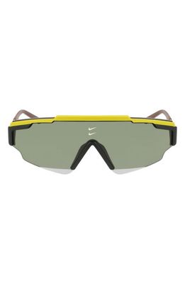 Nike Marquee Edge 64mm Shield Sunglasses in Moss/Green