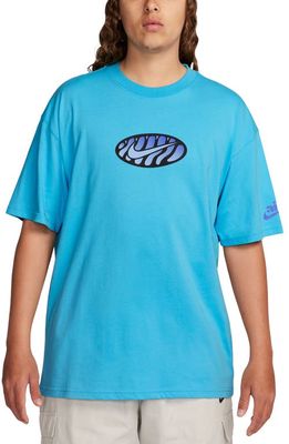 Nike Max90 Air Max Plus Graphic T-Shirt in Baltic Blue